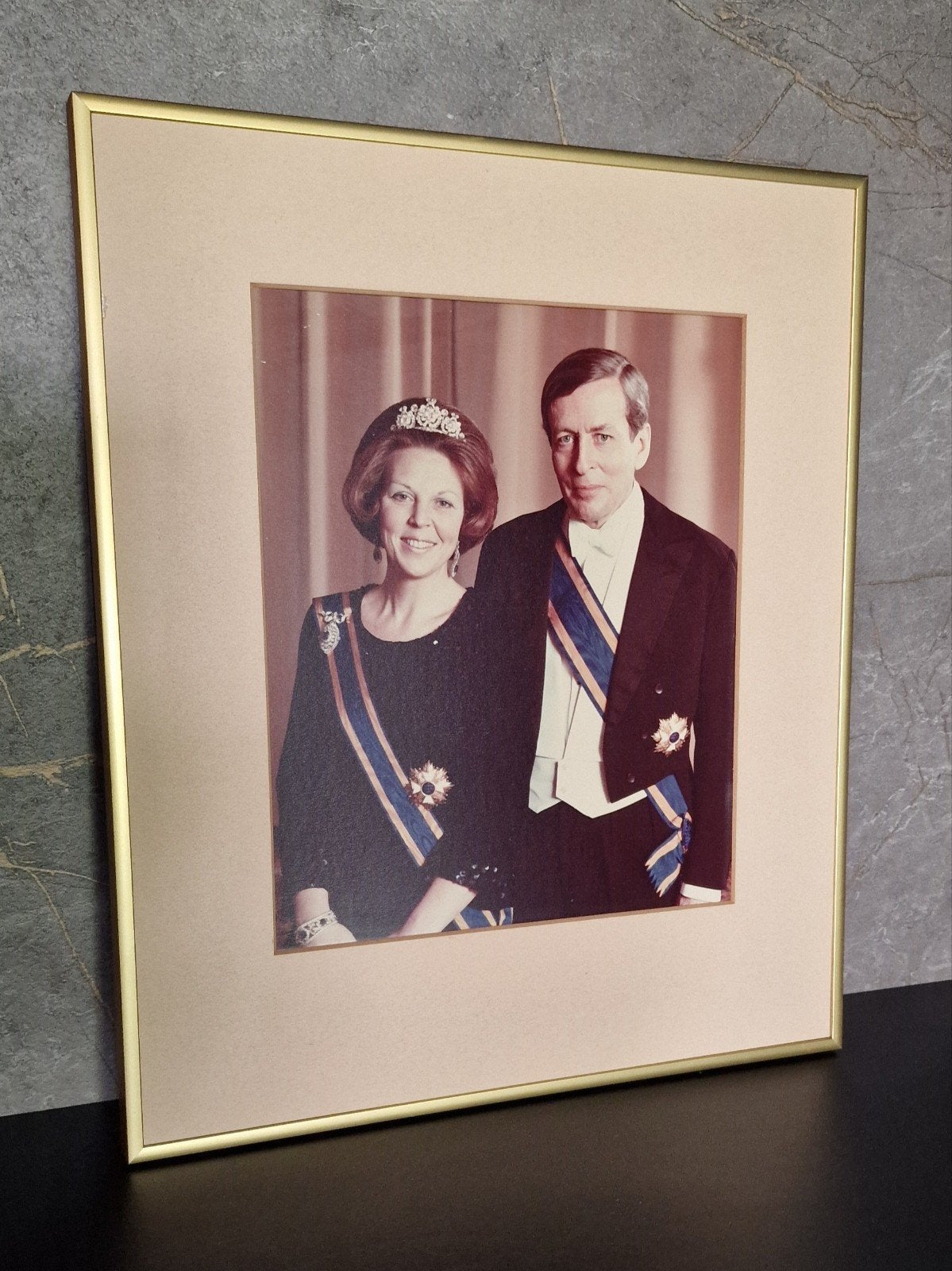 Een origineel statieportret Koningin Beatrix & Prins Claus, Verzamelen, Koninklijk Huis en Royalty, Gebruikt, Overige typen, Nederland
