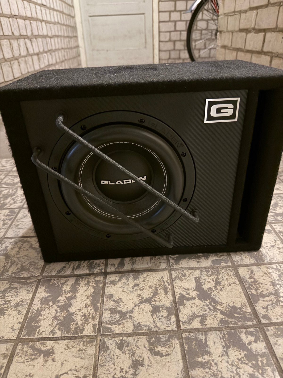 Gladen Subwoofer - SQX-08-VB, Ophalen, Zo goed als nieuw