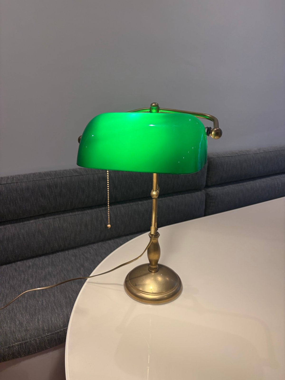 Klassieke Notaris/Bankierslamp - Hoogte Verstelbaar, Antiek en Kunst, Ophalen of Verzenden