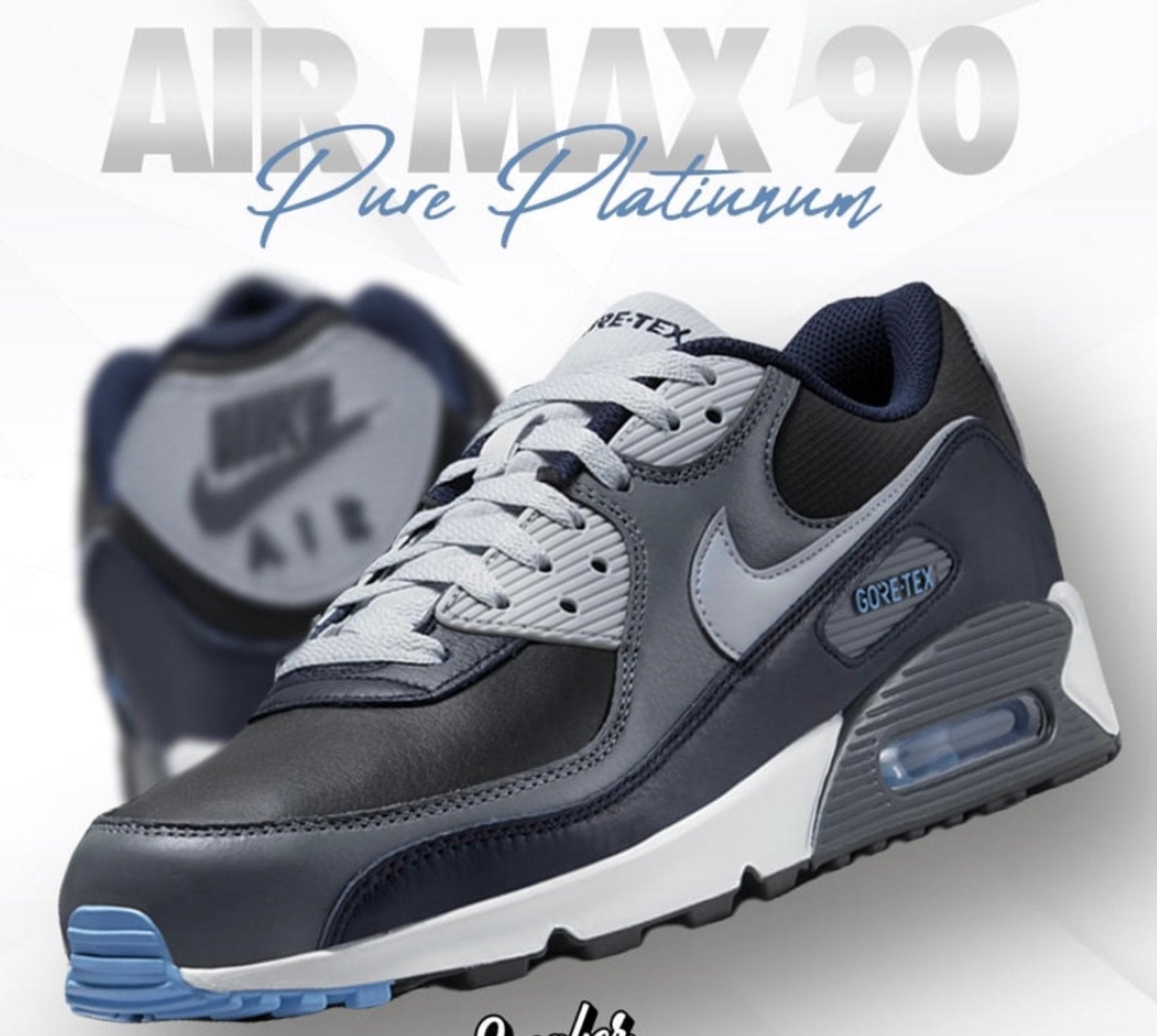 Nike Air Max 90 Gore-Tex Anthracite Obsidian - maat 44, Ophalen of Verzenden, Nieuw, Overige kleuren, Sneakers of Gympen
