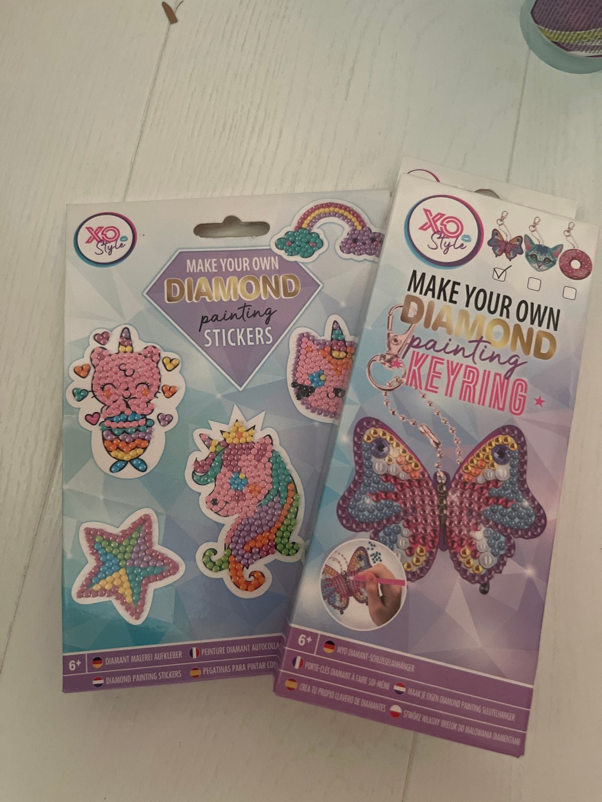 Diamond Painting Stickers & Sleutelhanger Set - Nieuw, Ophalen, Dieren, Nieuw, Meerkleurig