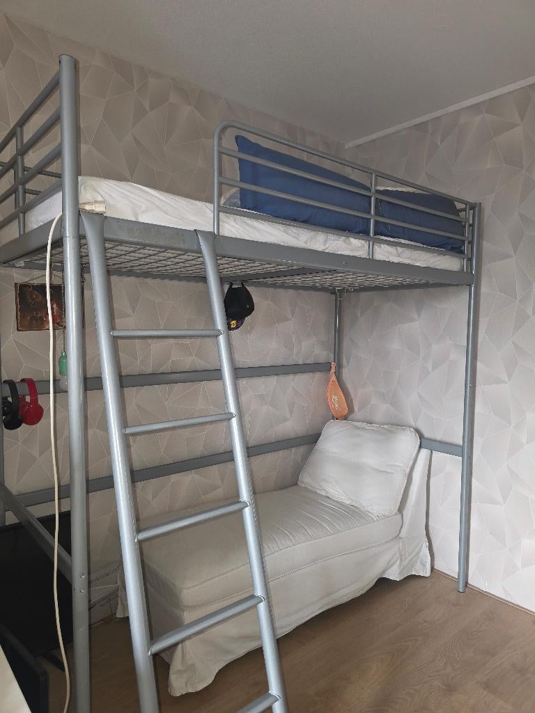 GRATIS hoogslaper eenpersoons incl matras, Ophalen, Gebruikt, Hoogslaper