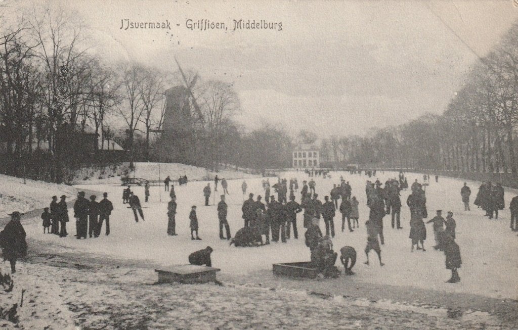 Middelburg Griffioen, ijsvermaak, Ophalen of Verzenden, Voor 1920, Gelopen, Zeeland