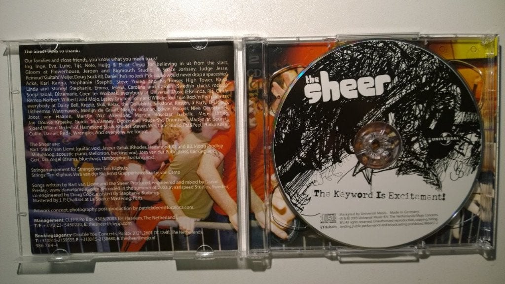 The Sheer - The Keyword Is Excitement (2 CD), Ophalen of Verzenden, Zo goed als nieuw, Poprock, Album