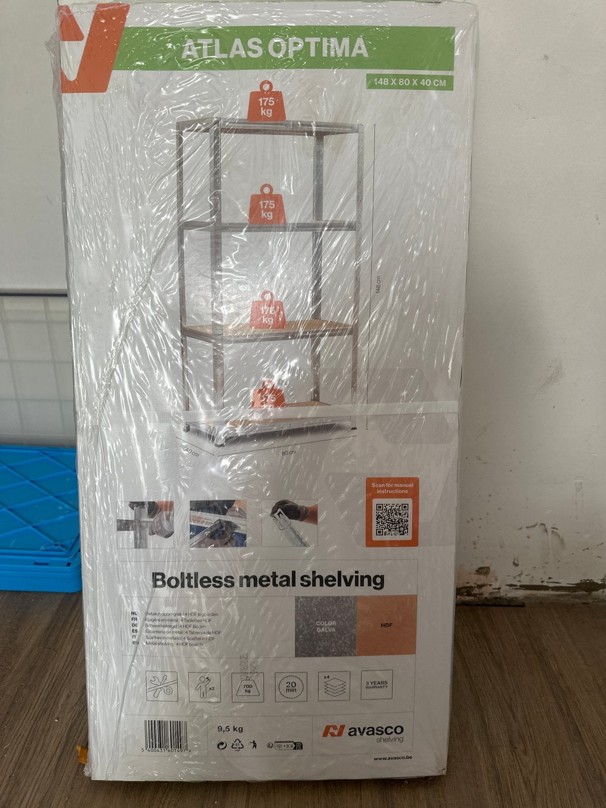 Nieuwe stellingkasten: 148x80x40cm, Ophalen, Nieuw