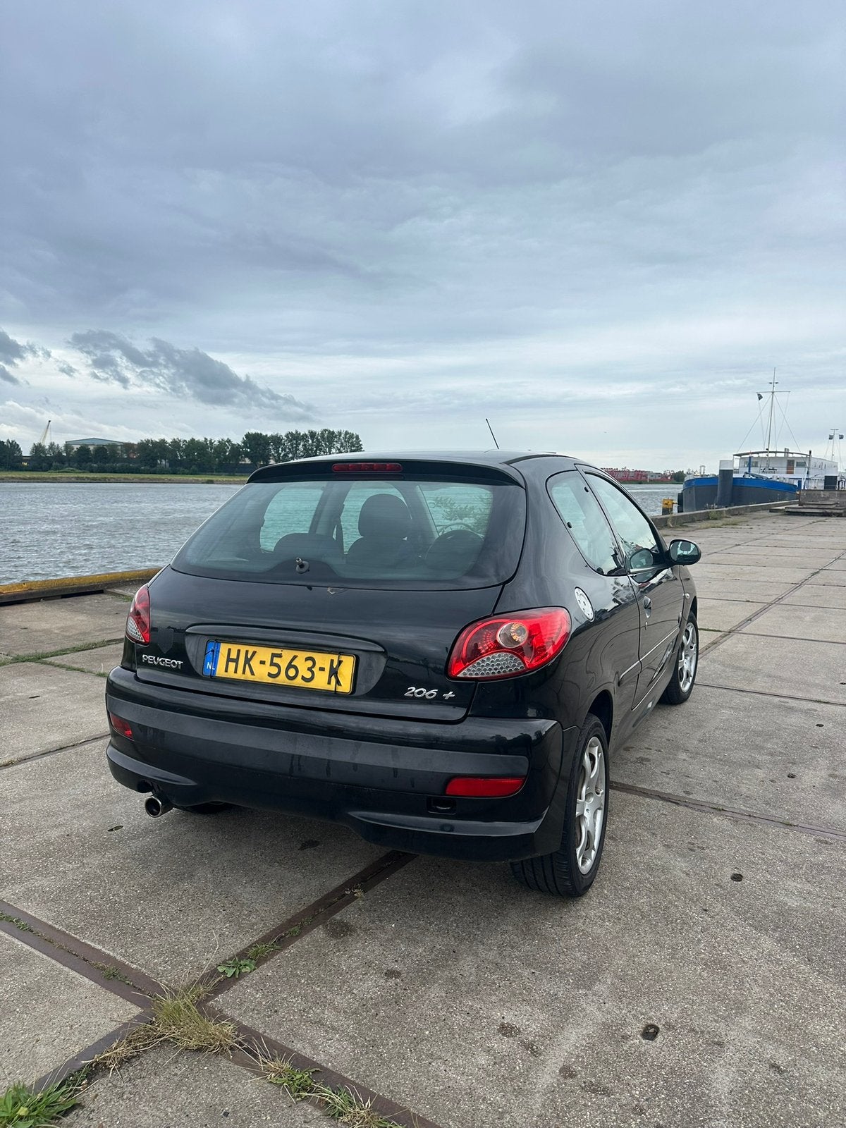 Peugeot 206+ 1.4 3D 2012 Zwart, Auto's, Peugeot, Particulier, 206+, ABS, Airbags, Airconditioning, Boordcomputer, Centrale vergrendeling