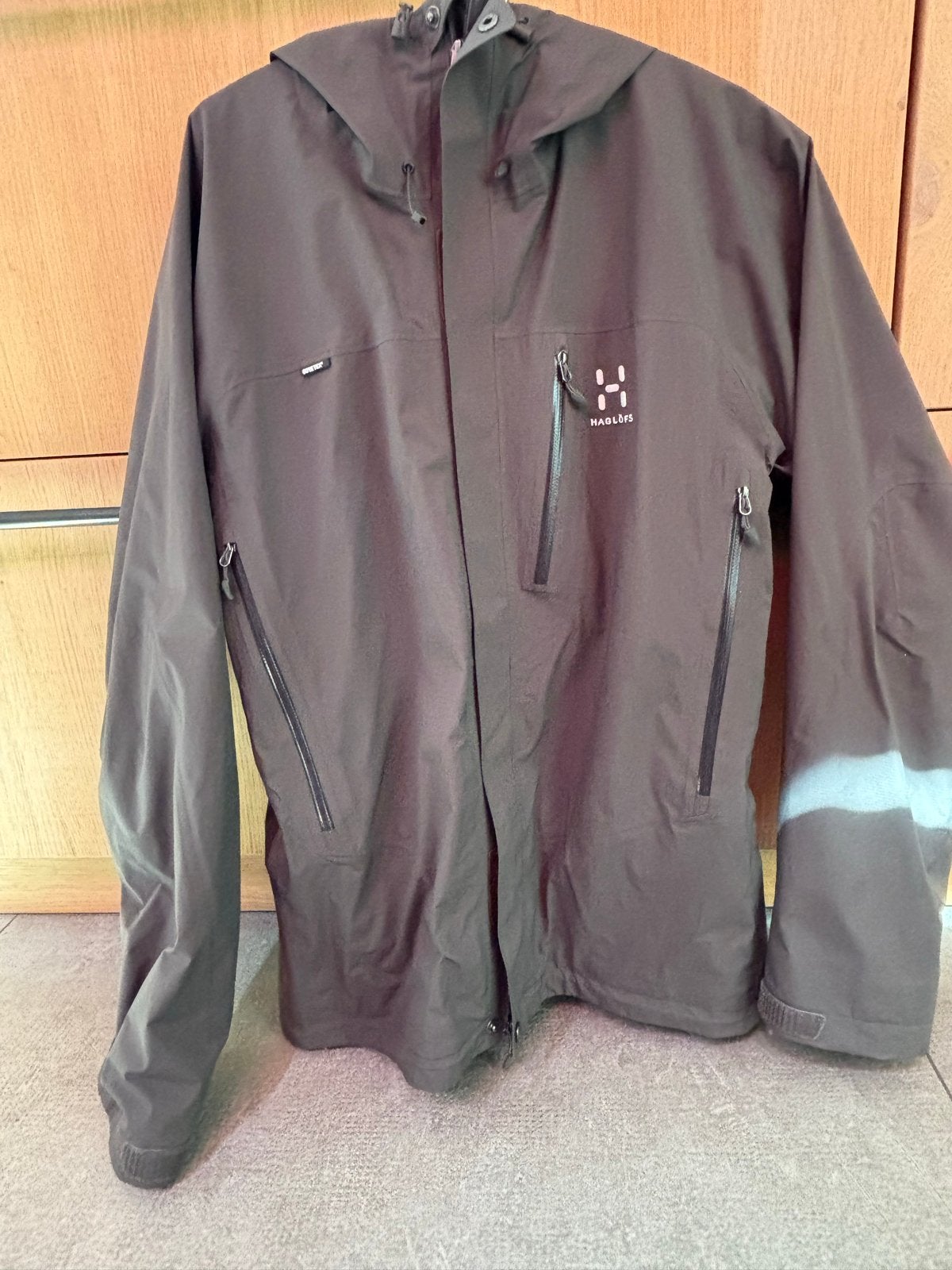 Regenjas: Haglöfs Jacket Men - Gore-Tex Waterdichte Jas, Kleding | Heren, Ophalen of Verzenden, Gedragen, Maat 48/50 (M), Overige kleuren