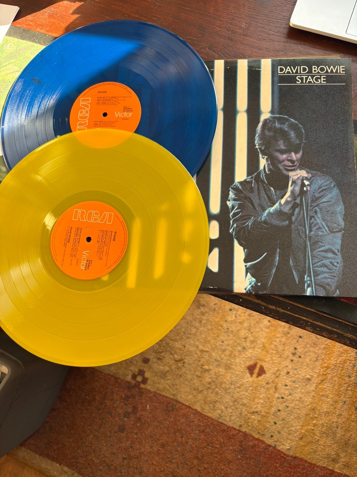 Bowie - Stage (1978) | Geel & Blauw Vinyl 2LP