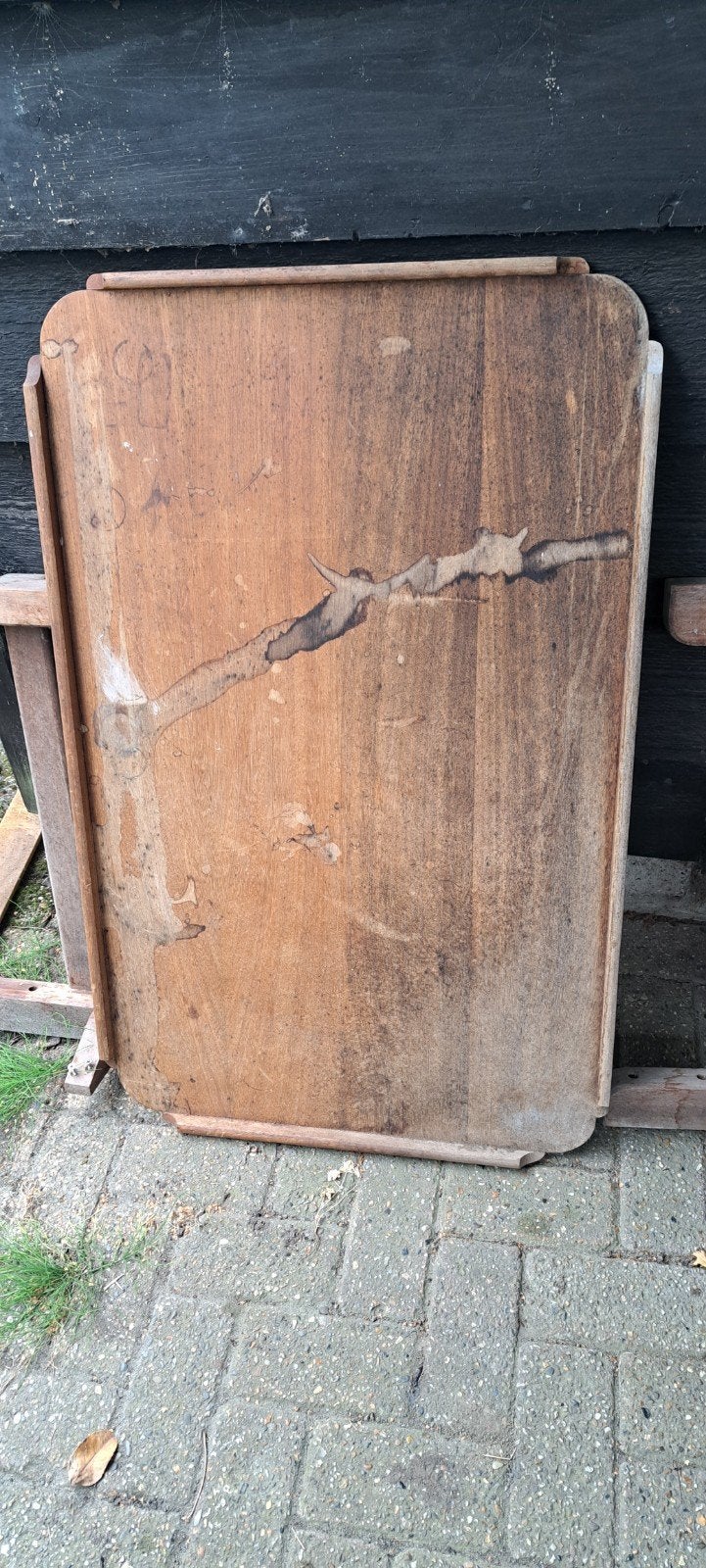 antieke scheepstafel teak.., Ophalen of Verzenden, Gebruikt