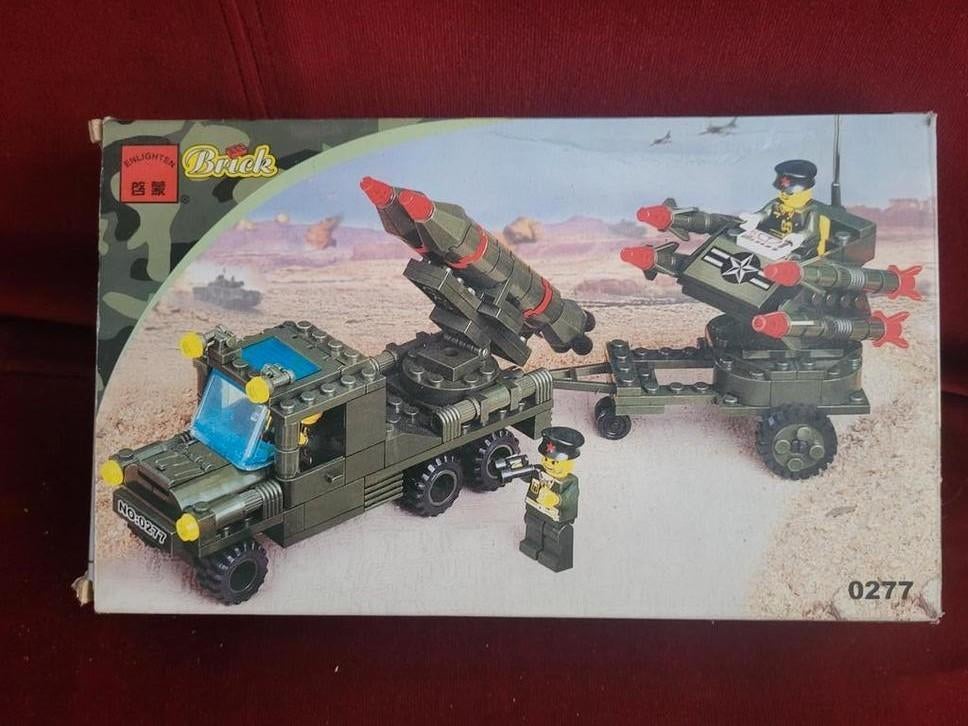 Brick bouwset militair voertuig met raketten, Ophalen of Verzenden