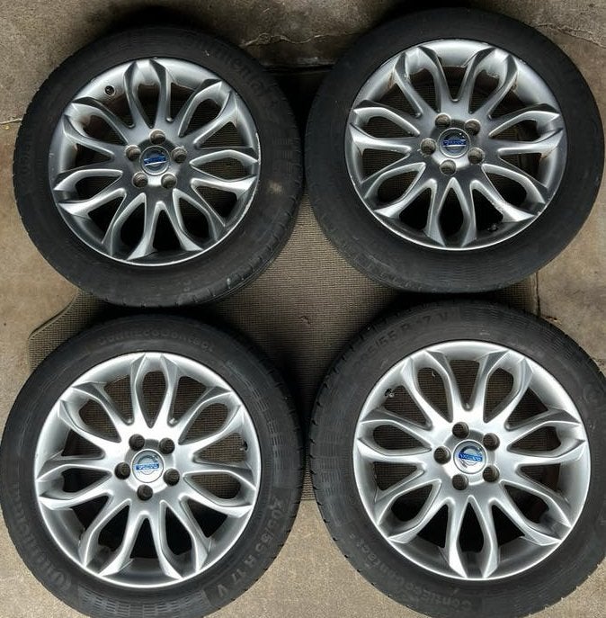 Volvo 17" Mestra velgen continental banden c30 s40 v50 c70, Ophalen