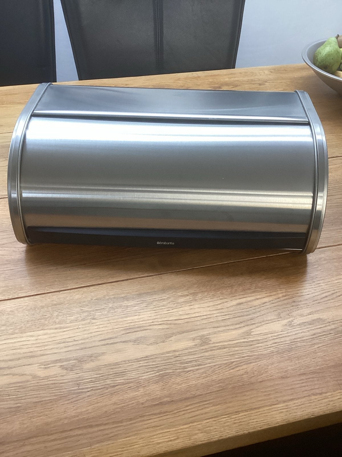 Brabantia Broodtrommel RVS - Zo goed als nieuw, Huis en Inrichting, Zilver, Ophalen of Verzenden, Zo goed als nieuw, Metaal