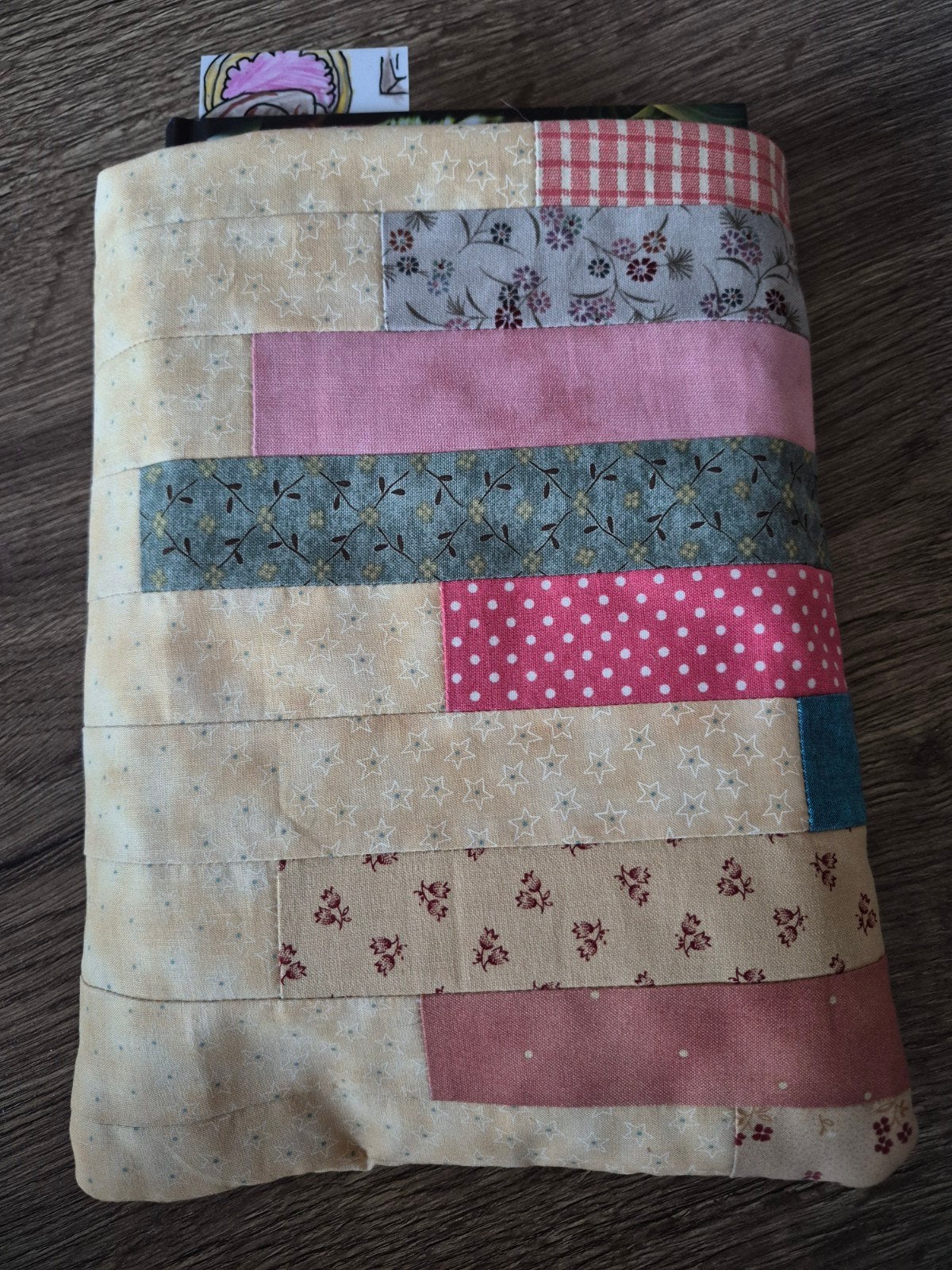 Handgemaakte Patchwork Boekomslag/Hoes, Ophalen of Verzenden, Nieuw
