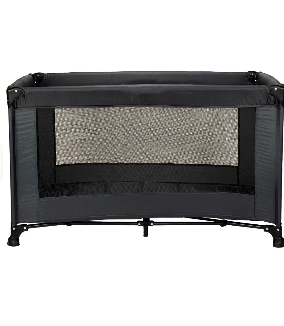 Novi Baby Nicky campingbedje Dark Grey incl. matras & doos, Kinderen en Baby's, Ophalen, Zo goed als nieuw, Reisbedje