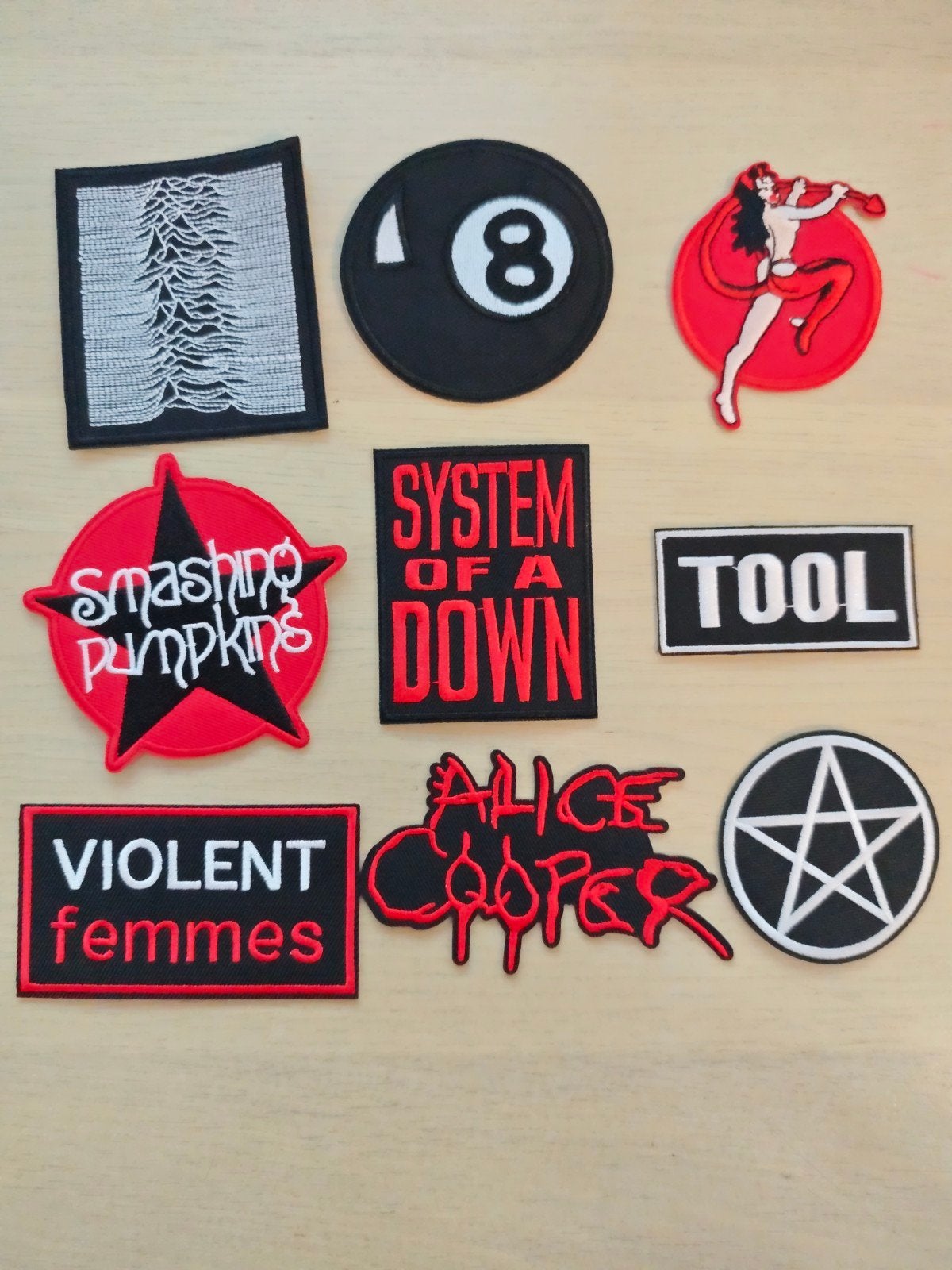 bandpatches, strijkbare patch, Ophalen of Verzenden, Gebruikt, Overige applicaties