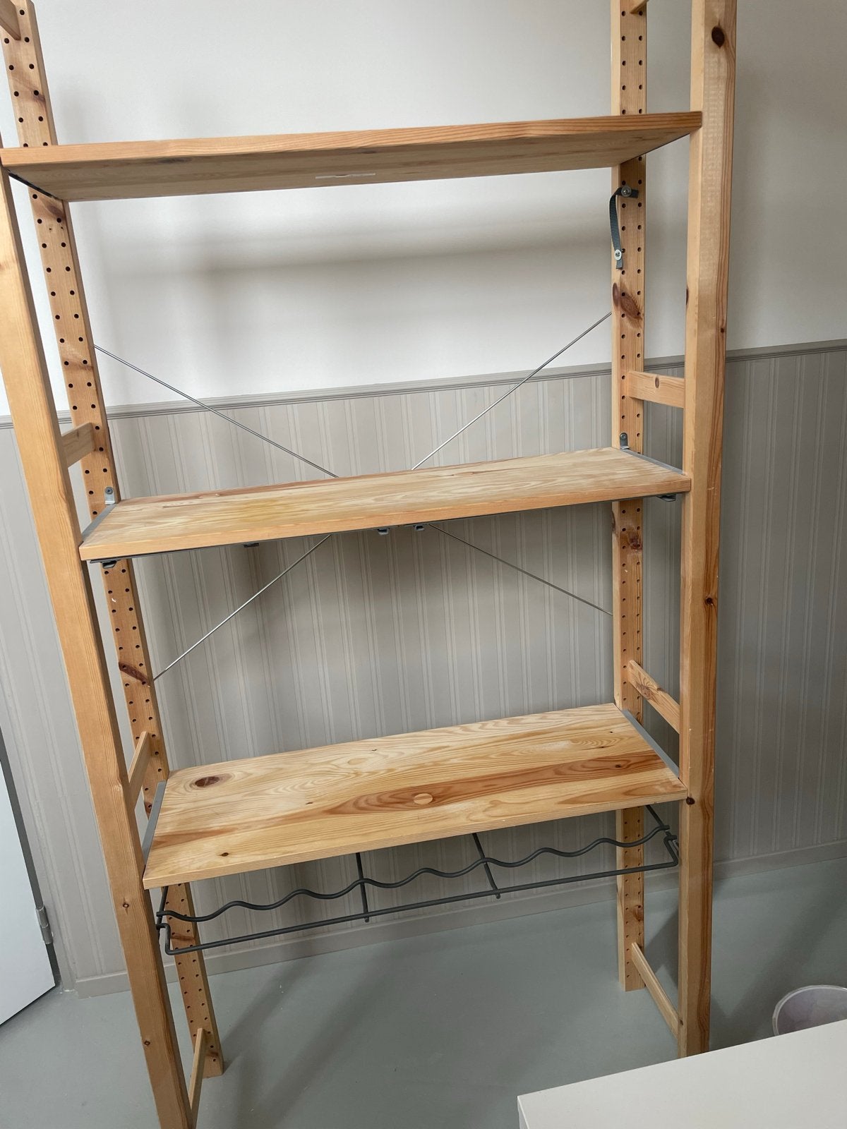 IKEA Ivar kast met wijnrek - stellingkast grenen, Ophalen, Gebruikt