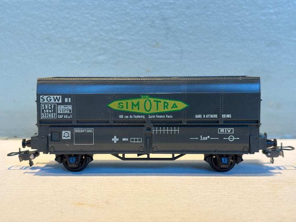 Vintage Hornby ACHO 7090 Simotra kolenwagon, Overige merken, Gelijkstroom of Wisselstroom, Wagon, Ophalen of Verzenden