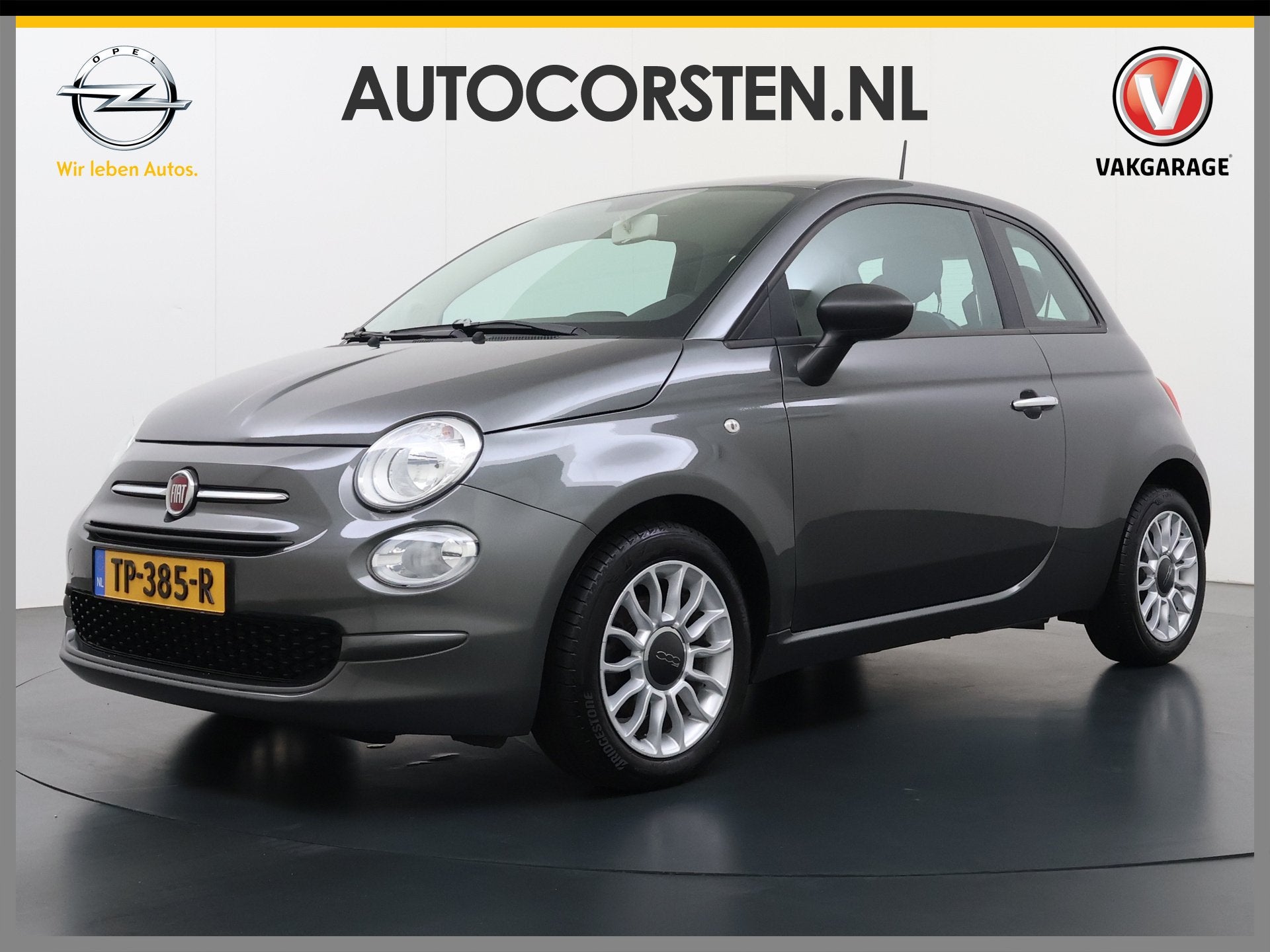 Fiat 500 1.0 TwinAir Airco Cruise Control Isofix PopStar Lmv, Voorwielaandrijving, Start-stop-systeem, Stof, Gebruikt