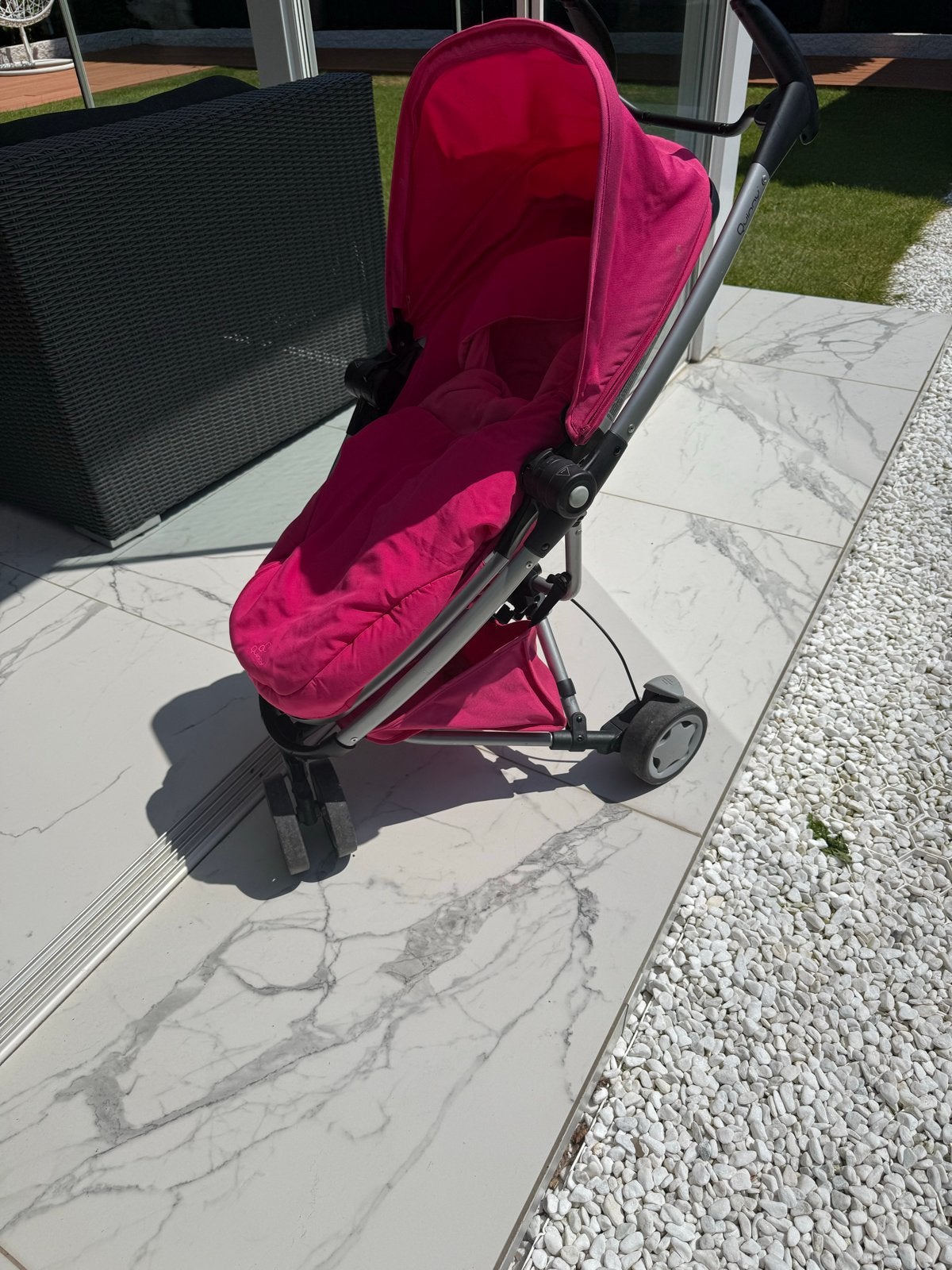 Quinny Zapp Flex Plus Buggy - Roze, Ophalen of Verzenden, Gebruikt, Quinny, Verstelbare rugleuning
