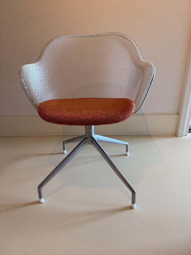 B&B Italia Iuta draaistoelen–Antonio Citterio–set van 4, Huis en Inrichting, Stoelen, Ophalen, Gebruikt, Wit, Vier