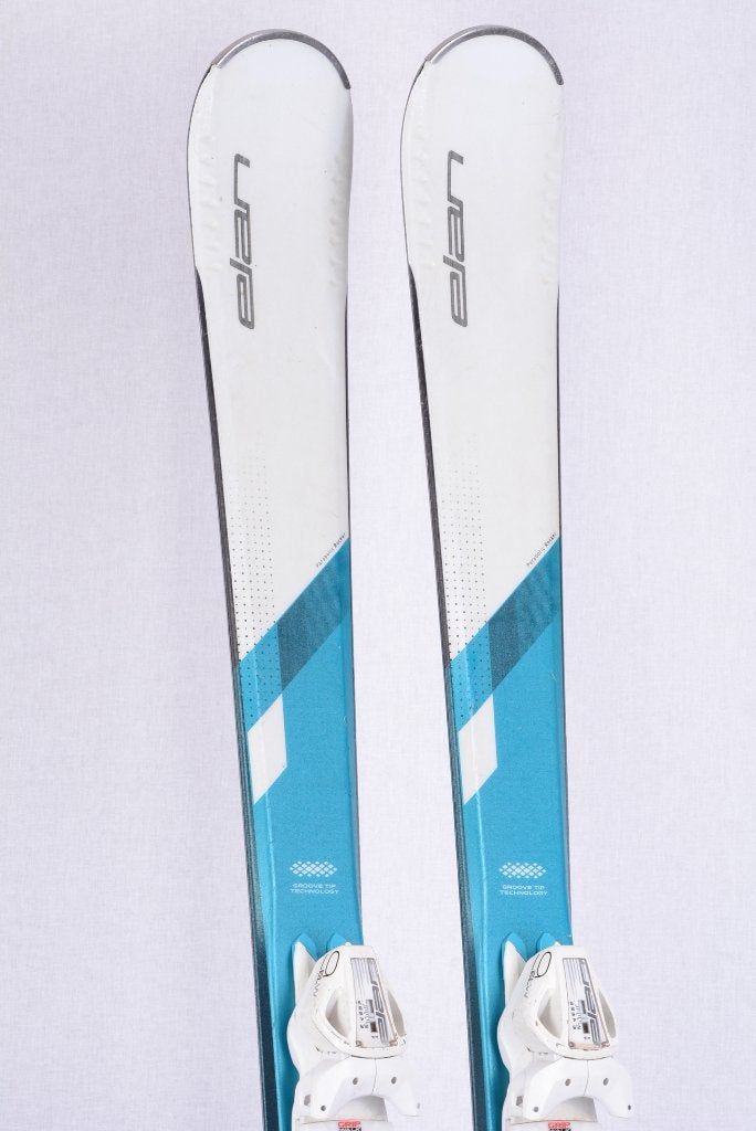 140 146 dames ski's ELAN WHITE MAGIC LS, grip walk, Overige merken, 140 tot 160 cm, Gebruikt, Verzenden