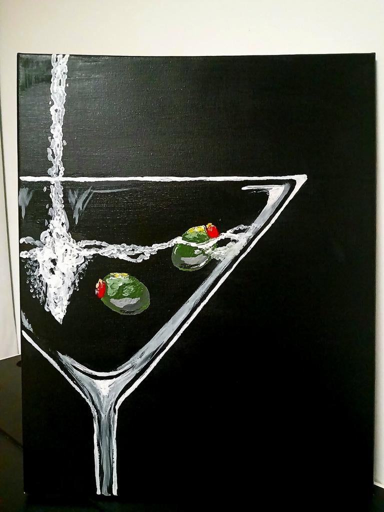 Schilderij martini, Antiek en Kunst, Ophalen of Verzenden