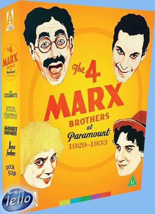 Blu-ray: Marx Brothers at Paramount (1929-1933) UK Arrow NN, Ophalen of Verzenden, Nieuw in verpakking, Humor en Cabaret