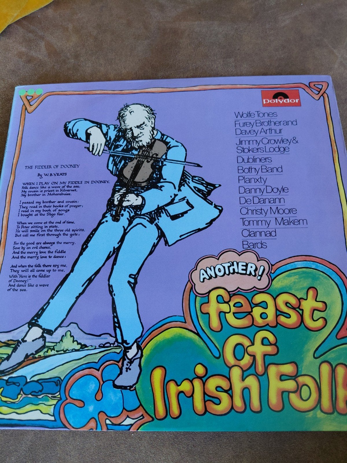 Another Feast of Irish Folk LP - Polydor 1980, Cd's en Dvd's, LP, Gebruikt, Ophalen of Verzenden, Complilatie
