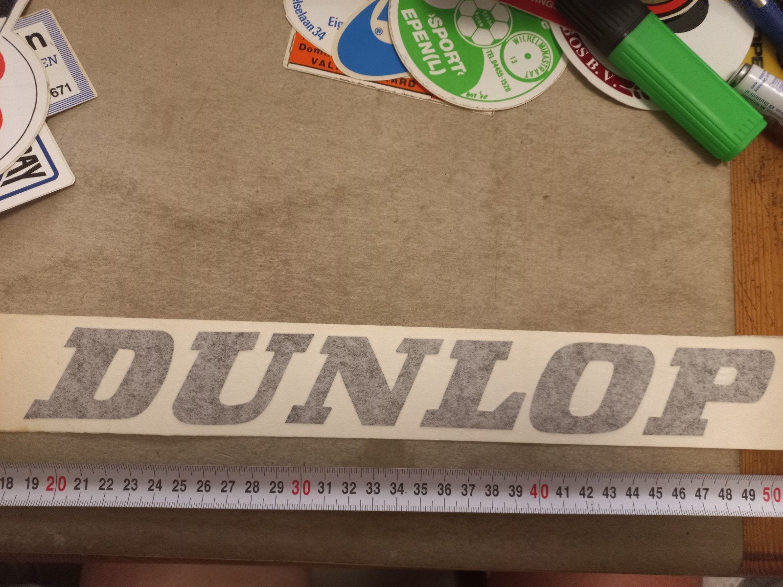 Vintage Dunlop sticker - Nieuwstaat, Ophalen of Verzenden