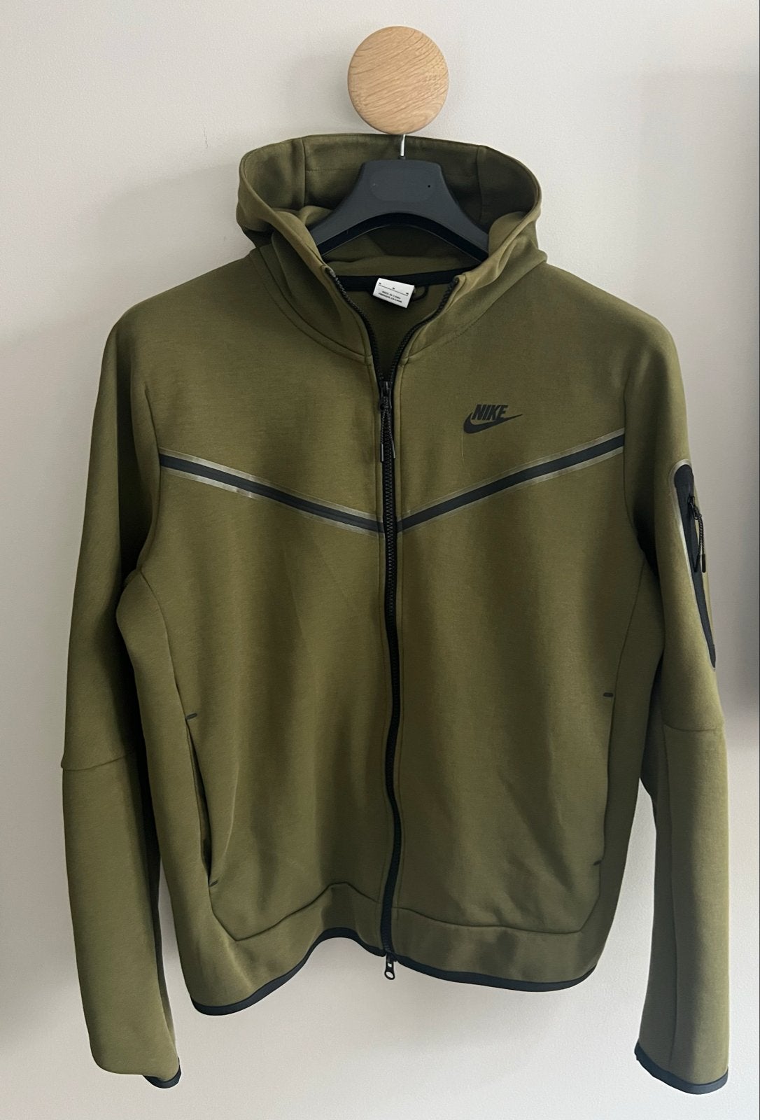 Nike Tech Fleece Hoodie - Maat M - Zo goed als nieuw, Ophalen of Verzenden, Zo goed als nieuw, Maat 48/50 (M), Groen