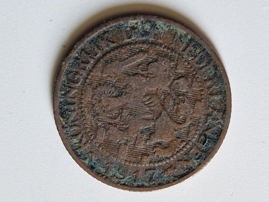 1 cent 1917, Postzegels en Munten, Munten | Nederland, Verzenden, Koningin Wilhelmina, 1 cent, Losse munt
