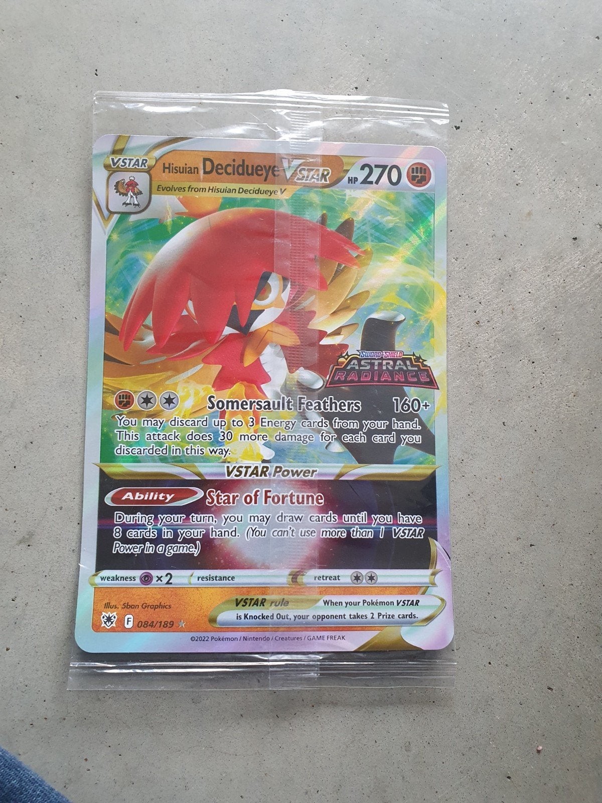 Pokémon TCG Hisuian Decidueye VSTAR Promo Kaart, Ophalen, Nieuw, Losse kaart