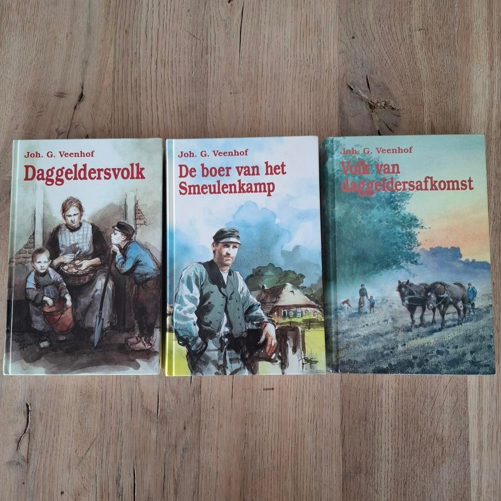 Triologie joh.g.veenhof o.a.  daggeldersvolk zgan, Boeken, Ophalen of Verzenden, Zo goed als nieuw