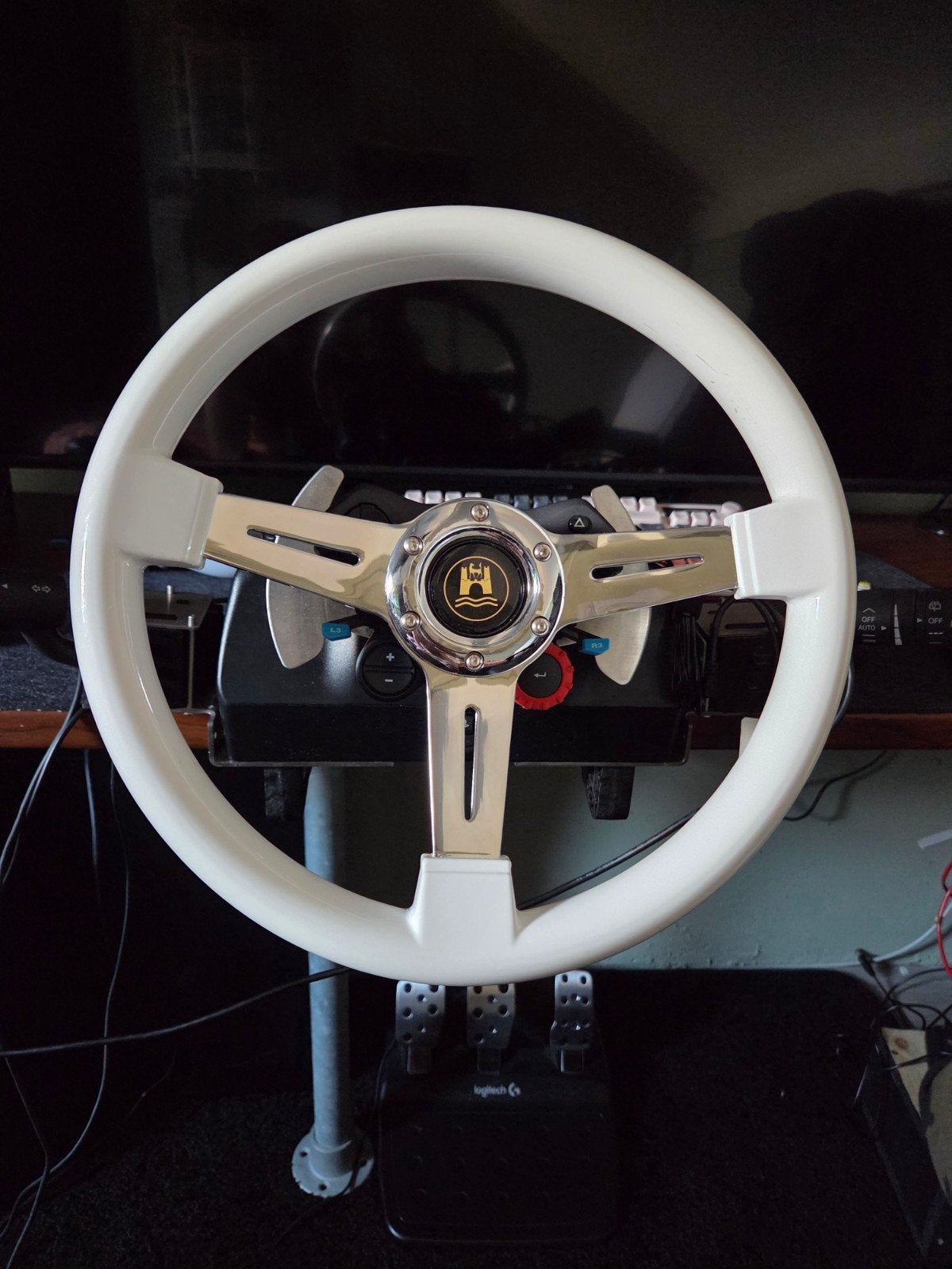 Unieke logitech g29 met knipperlichten schakelaars, Computers en Software, Joysticks, Ophalen of Verzenden, Zo goed als nieuw