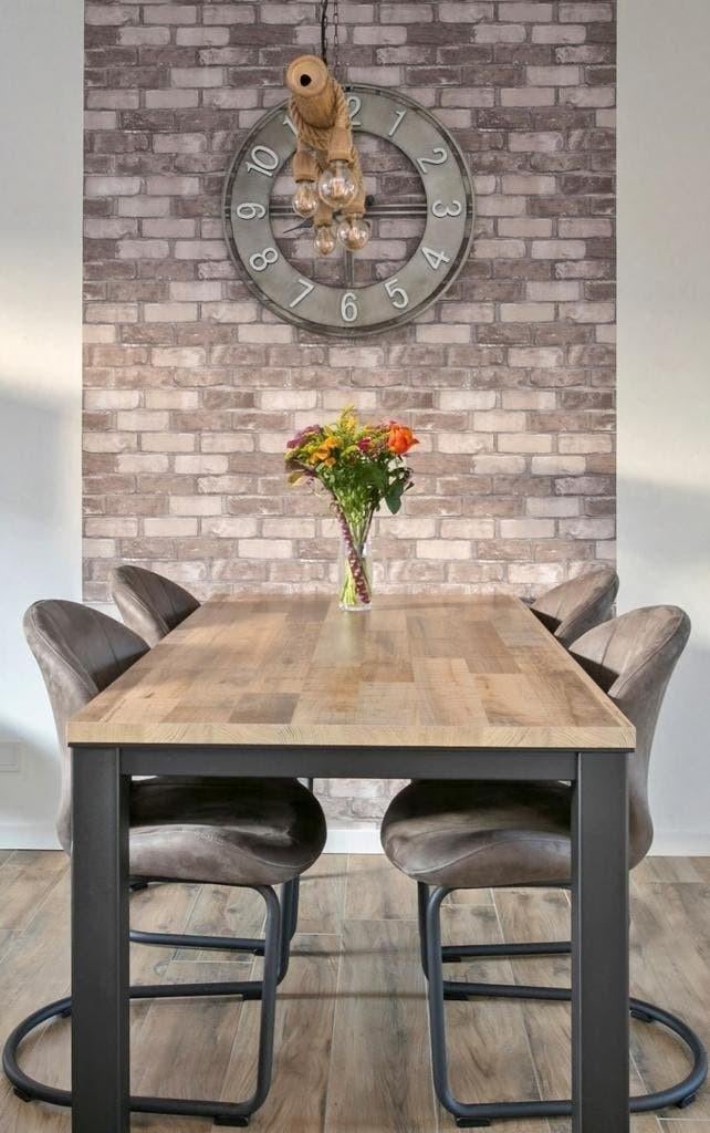 Eettafel - eetkamertafel Kjelt Mumbai 160x90 cm melamine, Huis en Inrichting, Tafels | Eettafels, Ophalen, Kunststof, Gebruikt