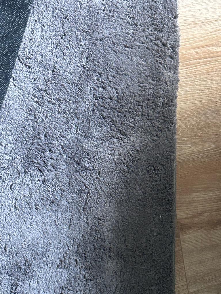 Vloerkleed grijs hoogpolig 300x400cm, Ophalen, 200 cm of meer, Zo goed als nieuw, 200 cm of meer