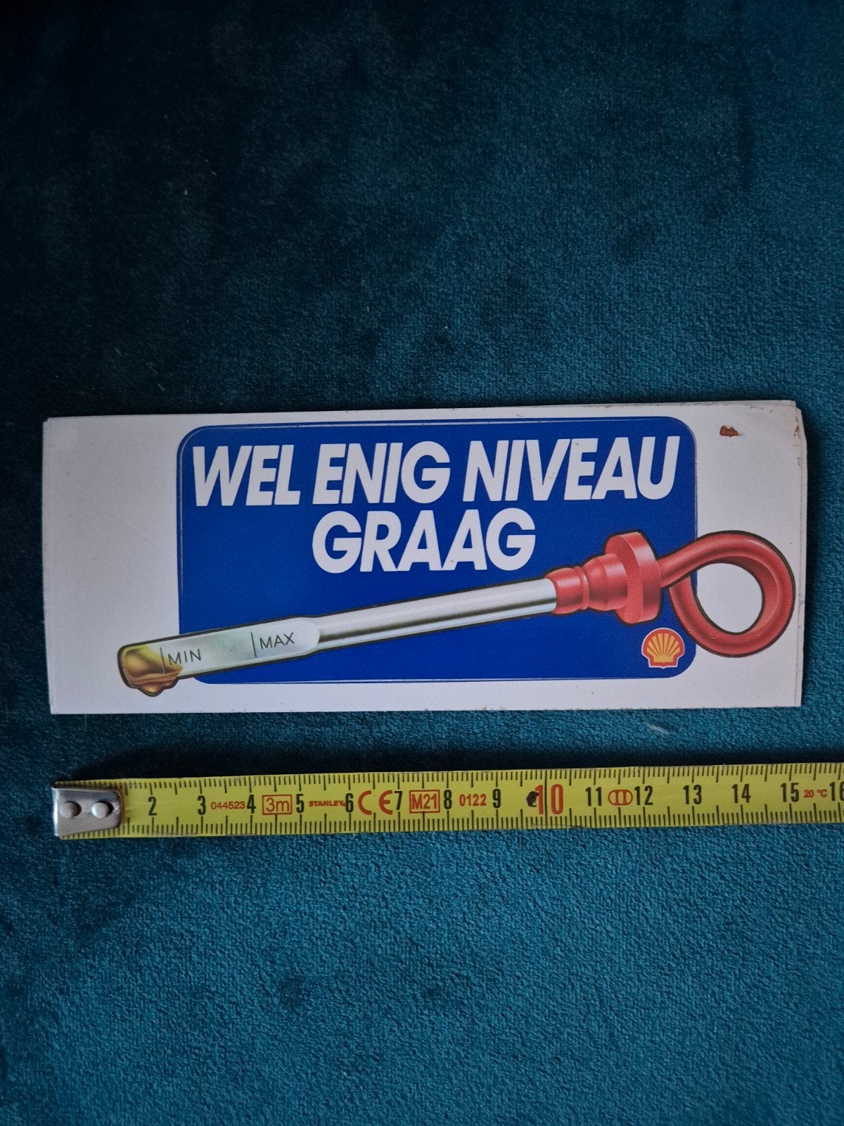 Sticker Shell Wel enig niveau graag, Ophalen of Verzenden, Zo goed als nieuw