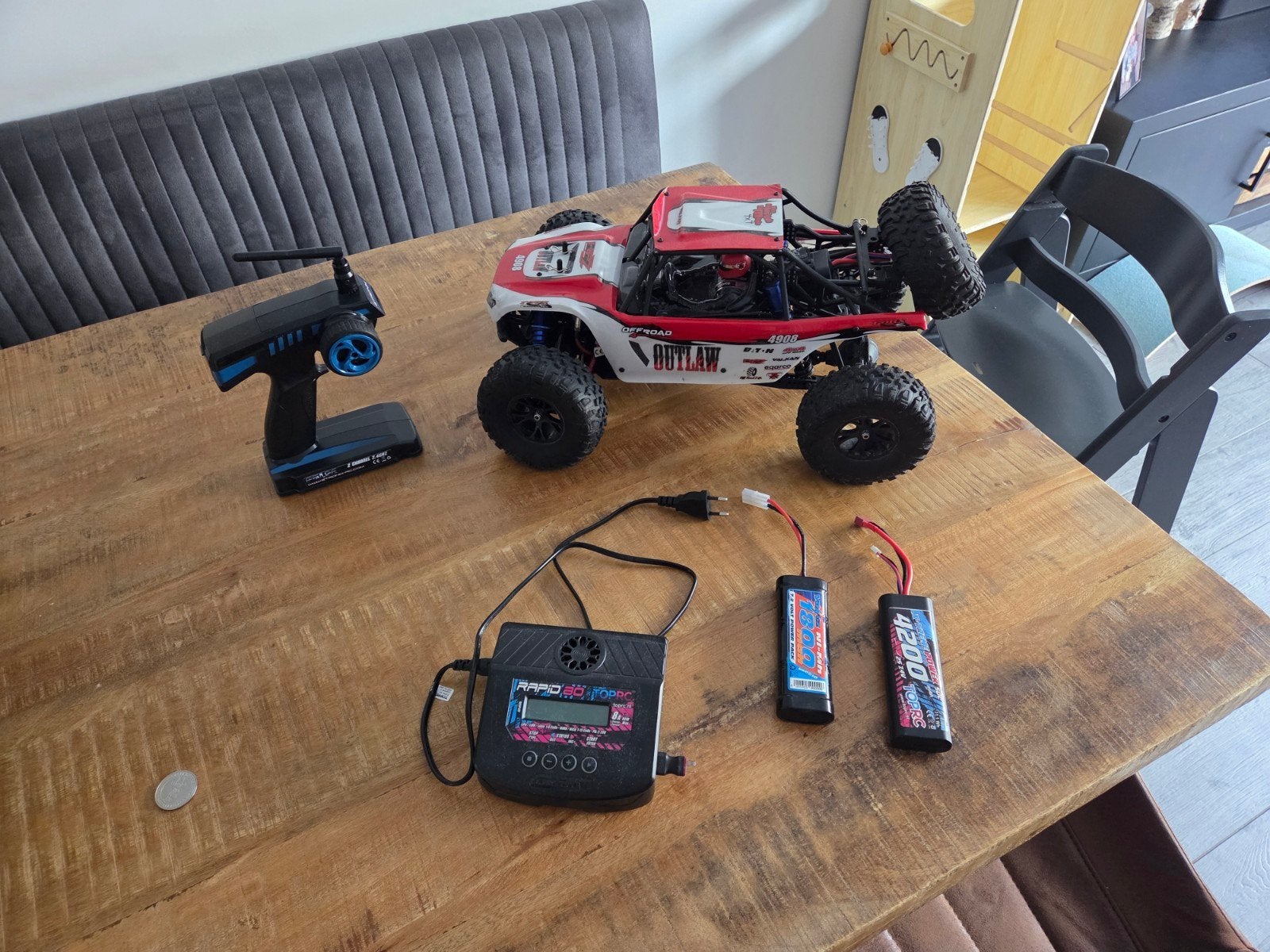 FTX Outlaw Offroad Auto met Afstandsbediening en Accu's, Gebruikt, Auto offroad, RTR (Ready to Run), Overige schalen