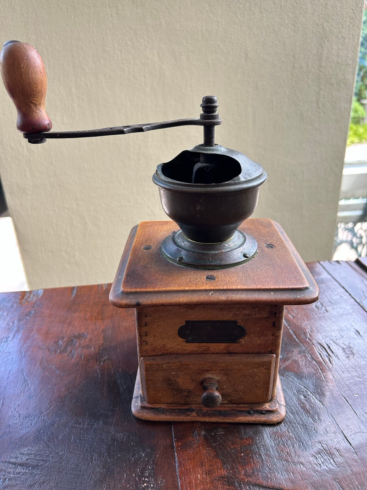 Antieke handmatige koffiemolen - Java Mokka, Ophalen of Verzenden