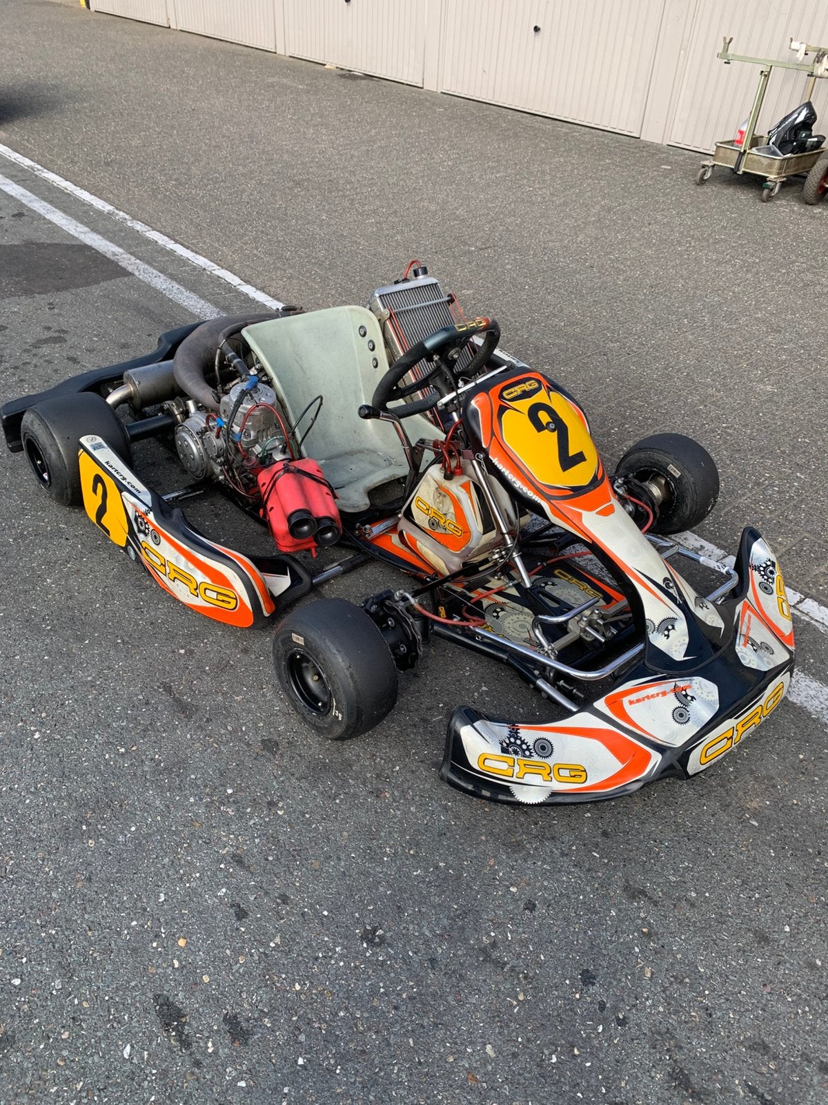 CRG 125cc schakel kart! Tm kz10B, Ophalen, Zo goed als nieuw, Kart