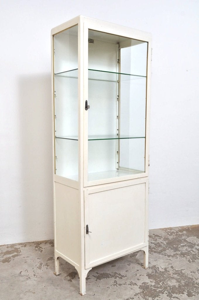 Vintage apothekerskast vitrinekast medicijnkast 1978, Huis en Inrichting, Gebruikt, 150 tot 200 cm, 25 tot 50 cm, 50 tot 100 cm