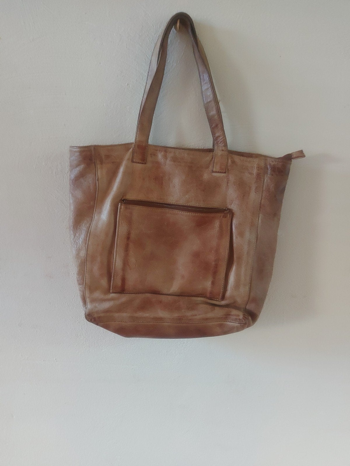By-Bar leren tas - Gebruikt, Ophalen, Gebruikt, Bruin, Shopper
