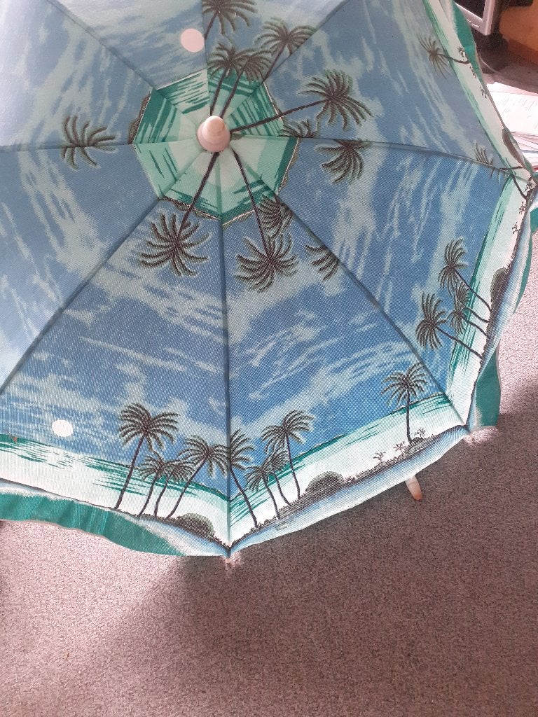 parasol, Ophalen, Verstelbaar, Zo goed als nieuw, 1 tot 2 meter