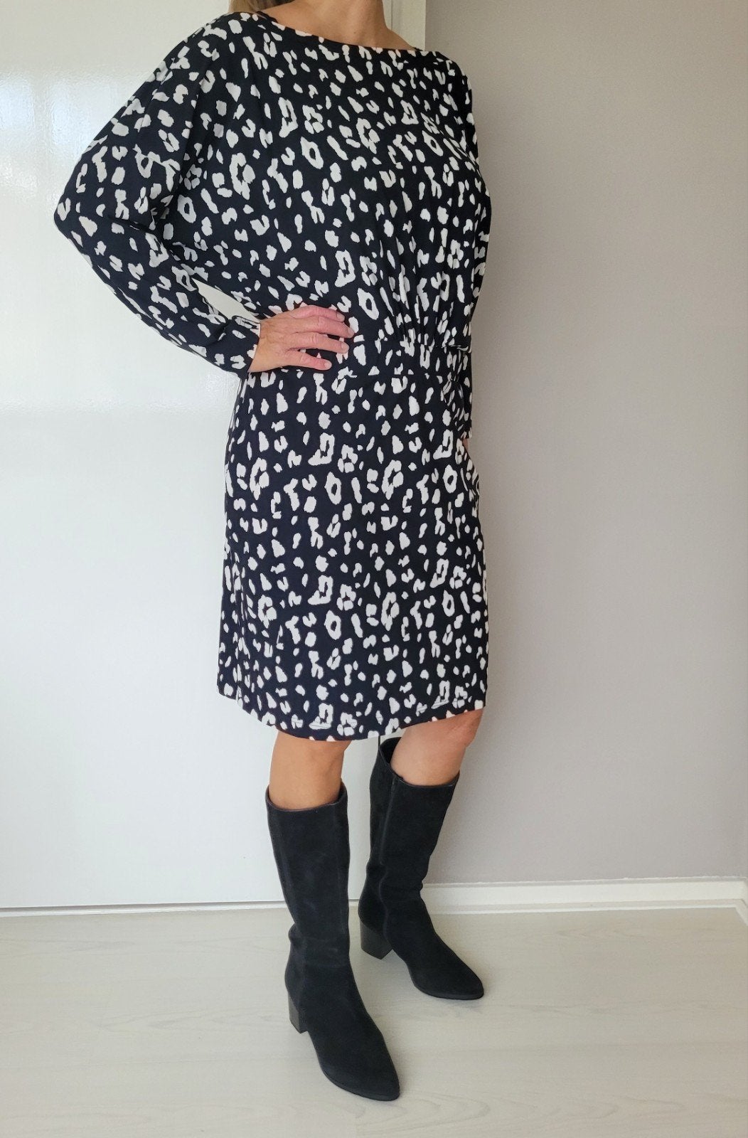 Studio Anneloes jurk XL Zwart wit Travelstof, Kleding | Dames, Studio Anneloes, Verzenden, Zwart, Maat 46/48 (XL) of groter