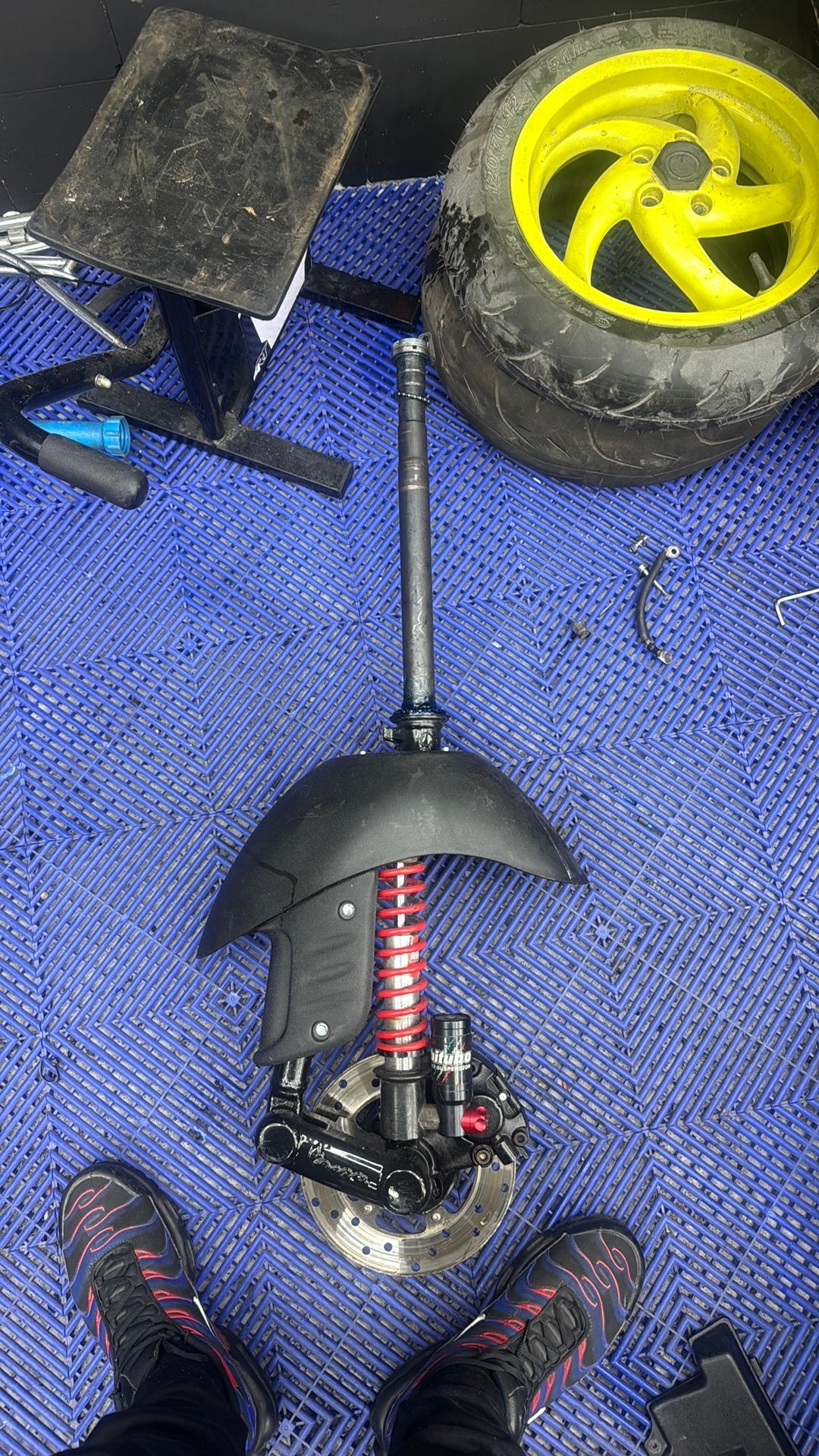 Piaggio zip sp voorvork (orgineel), Ophalen