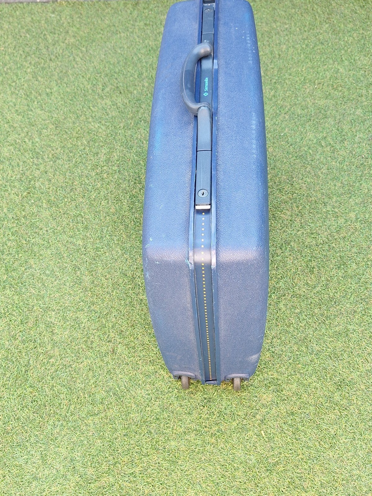 Samsonite koffer blauw, Ophalen, Hard kunststof, 70 cm of meer