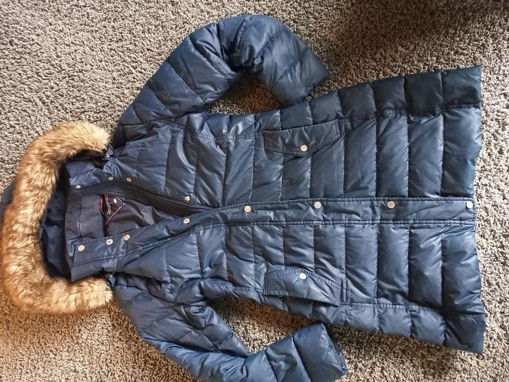 Tommy hilfiger jas, Kleding | Dames, Jassen | Winter, Ophalen of Verzenden, Zo goed als nieuw, Maat 34 (XS) of kleiner, Blauw