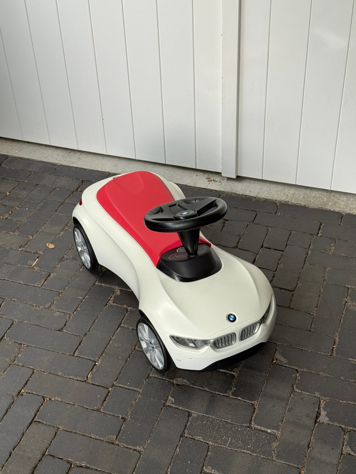 BMW Loopauto - Wit met Roze Zitje, Ophalen, Zo goed als nieuw, Loopvoertuig