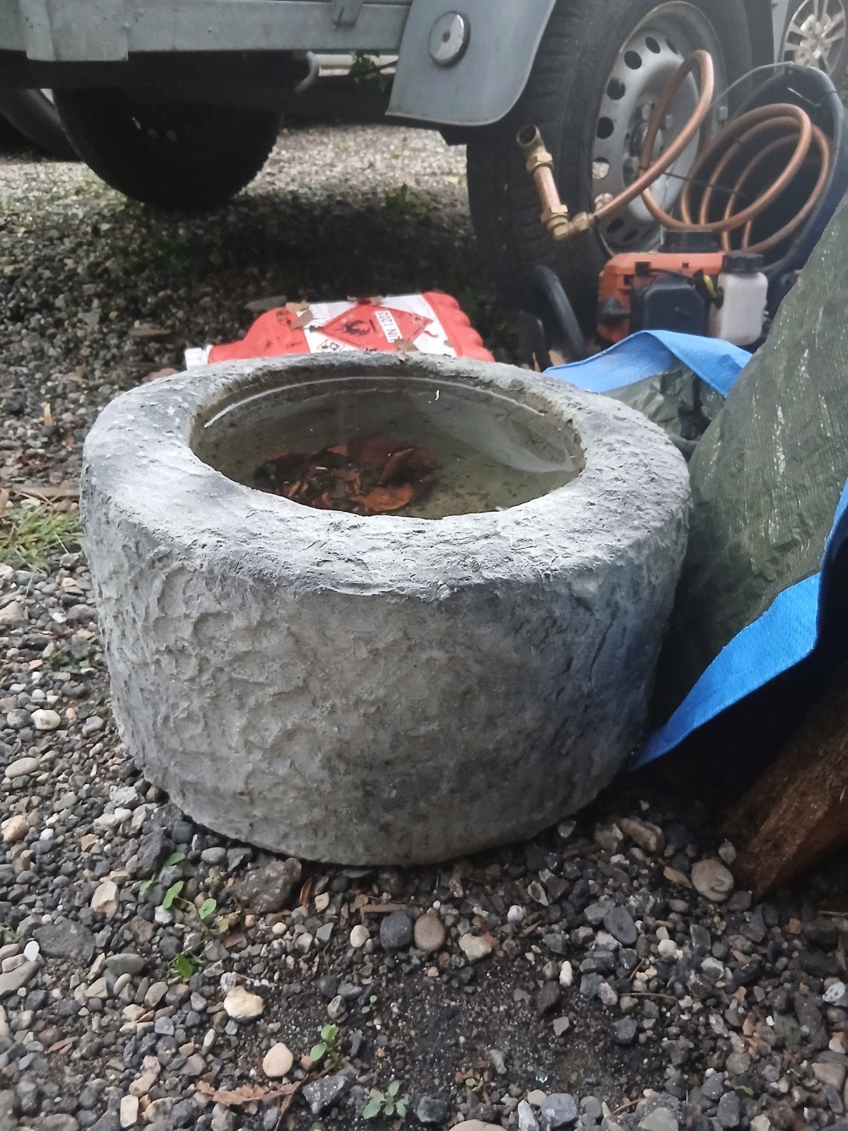 Mooie betonnen tsukubai voor uw tuin, Ophalen, Gebruikt, Beton, Overige typen