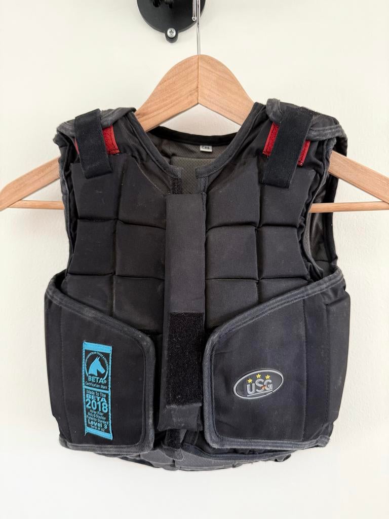 USG bodyprotector zwart kind | Maat XS, Dieren en Toebehoren, Ophalen, Springen, Kinderen, Bovenkleding